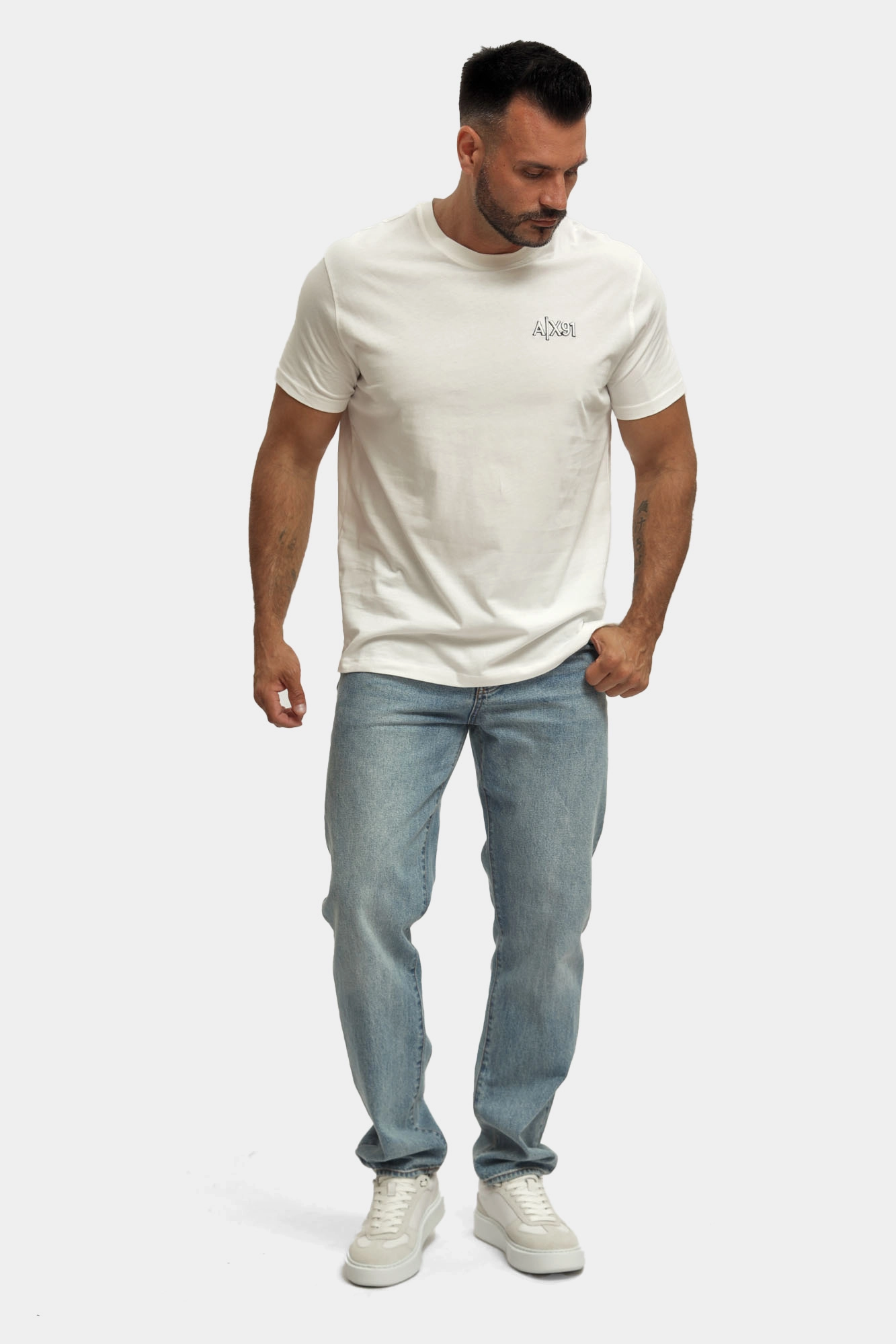8NZJ13_Z2P1Z_1500 Джинсы Armani Exchange Голубой