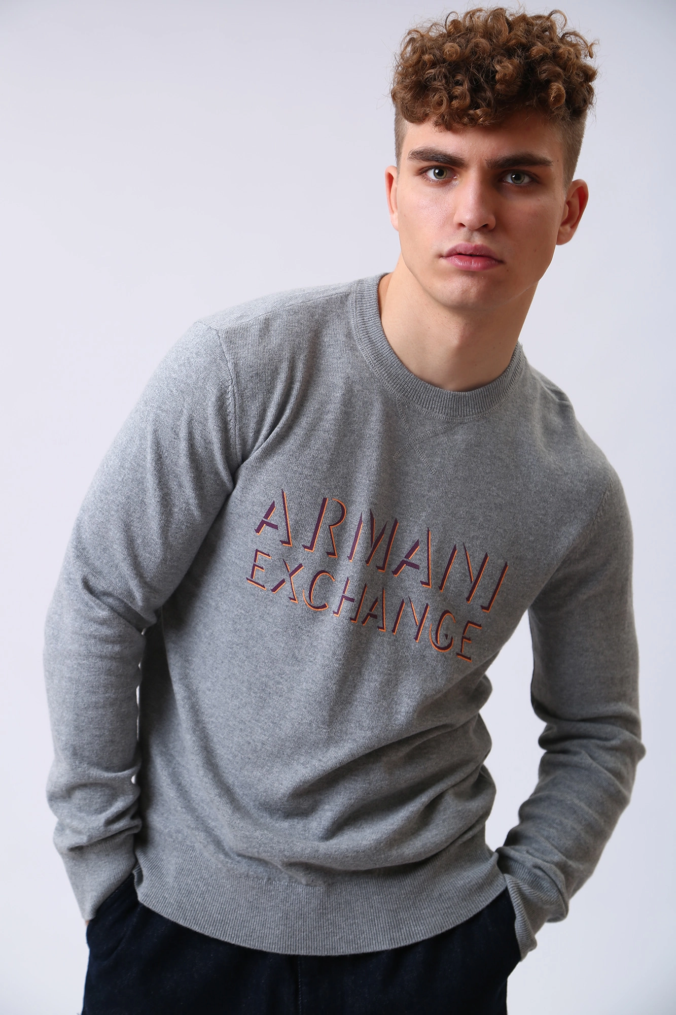 6LZM1T_ZM1AZ Джемпер Armani Exchange Серый