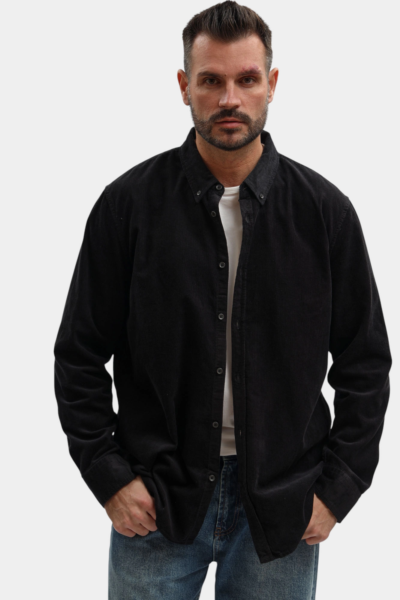 1017202 Рубашка Mustang Черный