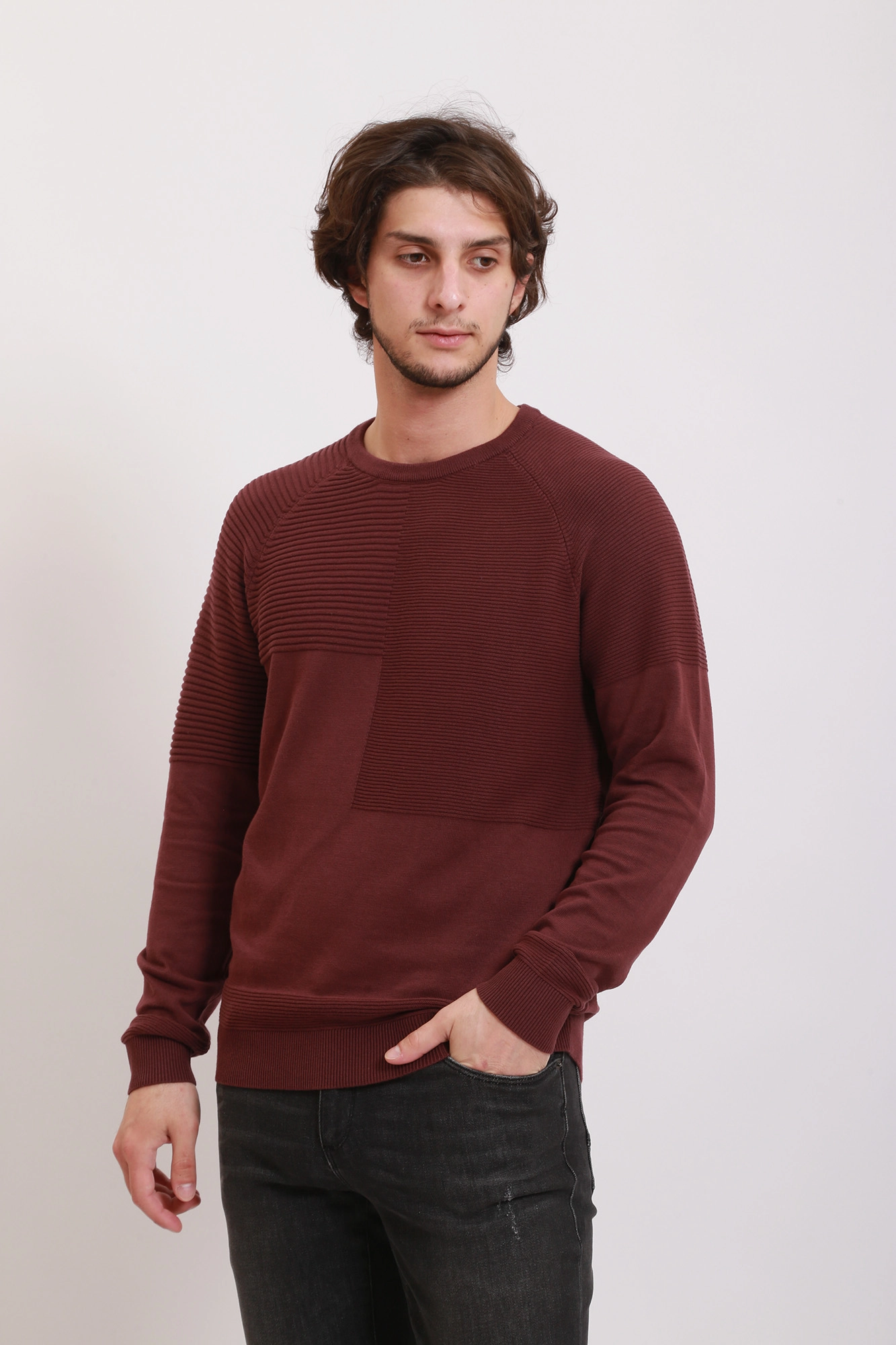 12192259 Джемпер Jack & Jones Бордовый