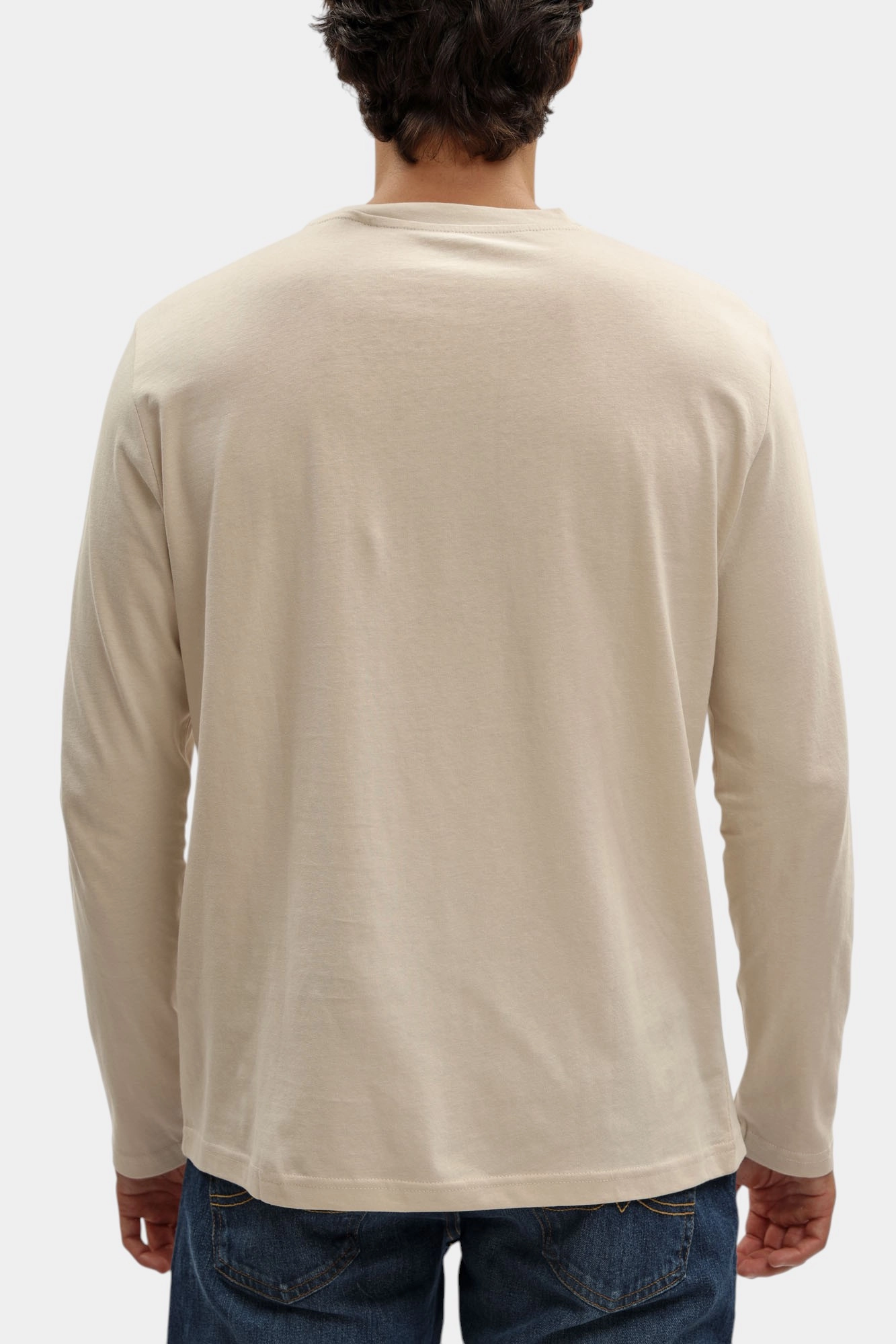 1016873 Лонгслив Mustang Бежевый