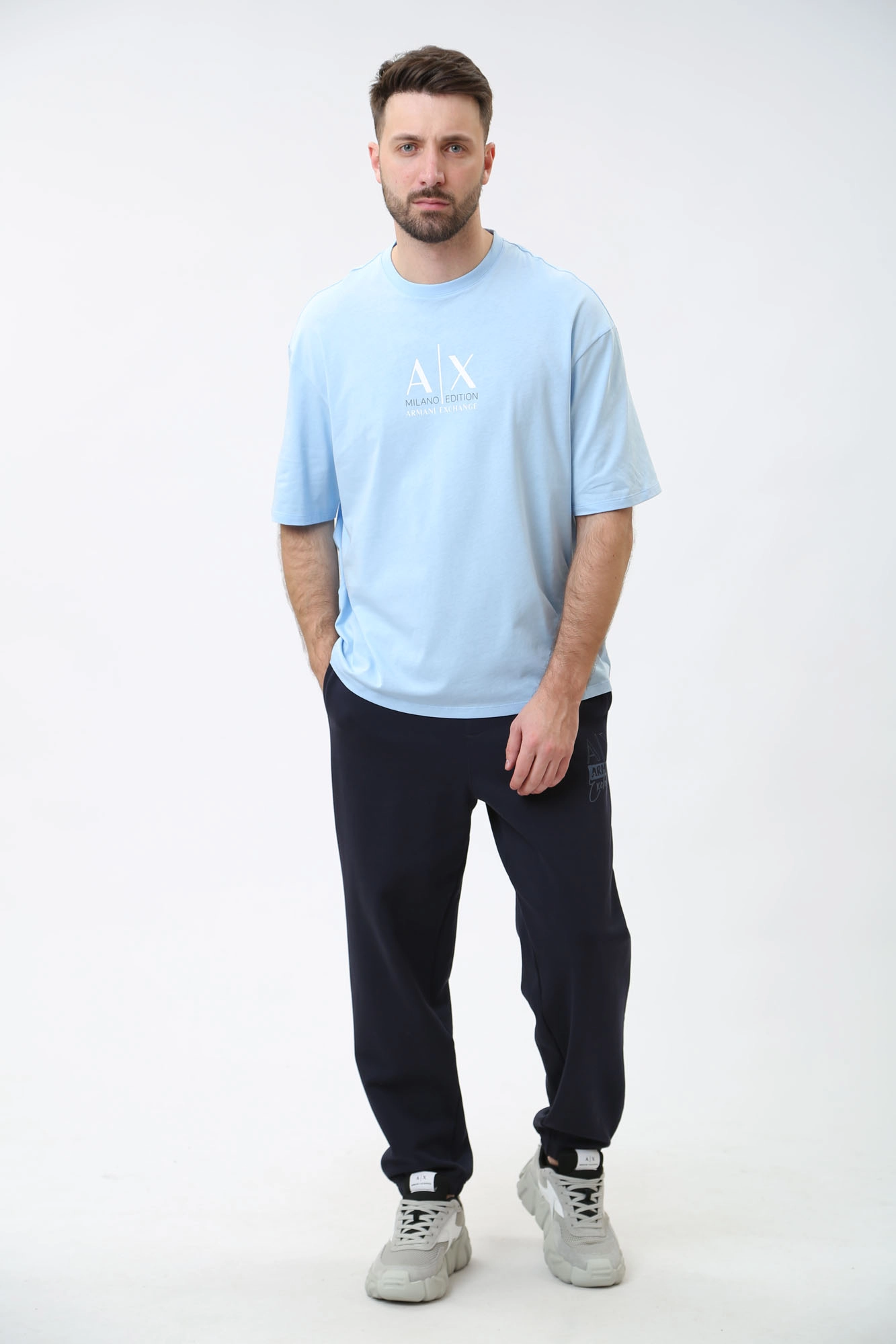 3DZPHK_ZJXRZ Брюки спортивные Armani Exchange Синий