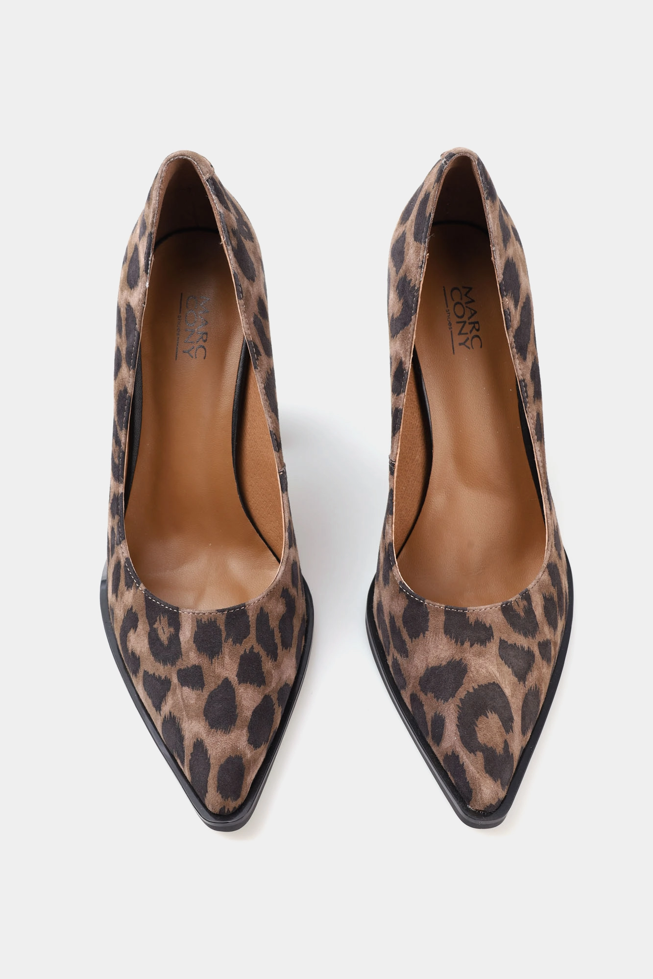 MC19783-WL/8 нат.кожа Туфли лодочки жен велюр кор. Туфли Marc Cony Коричневый