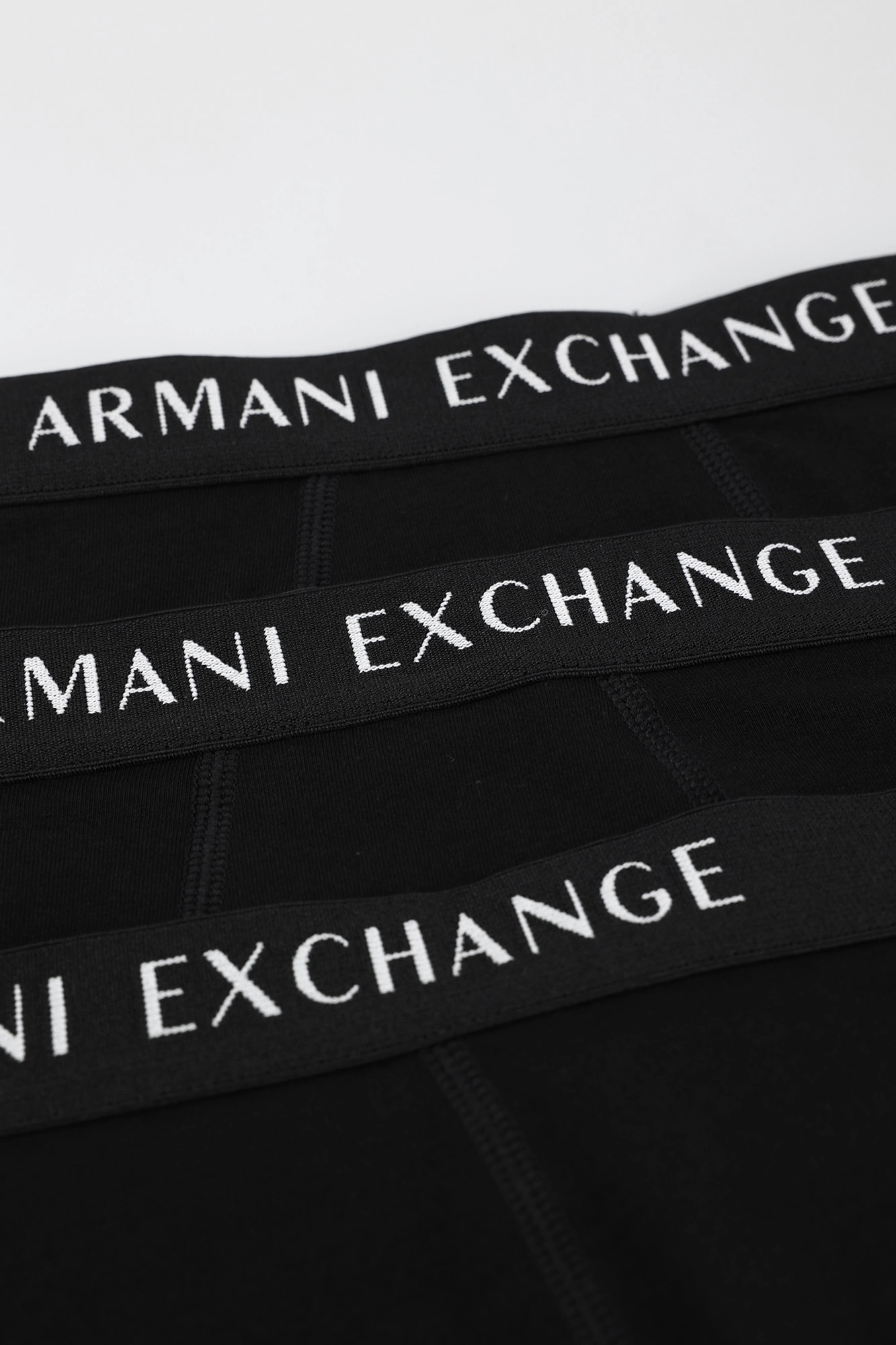 957028_CC282 Трусы 3 шт Armani Exchange Черный