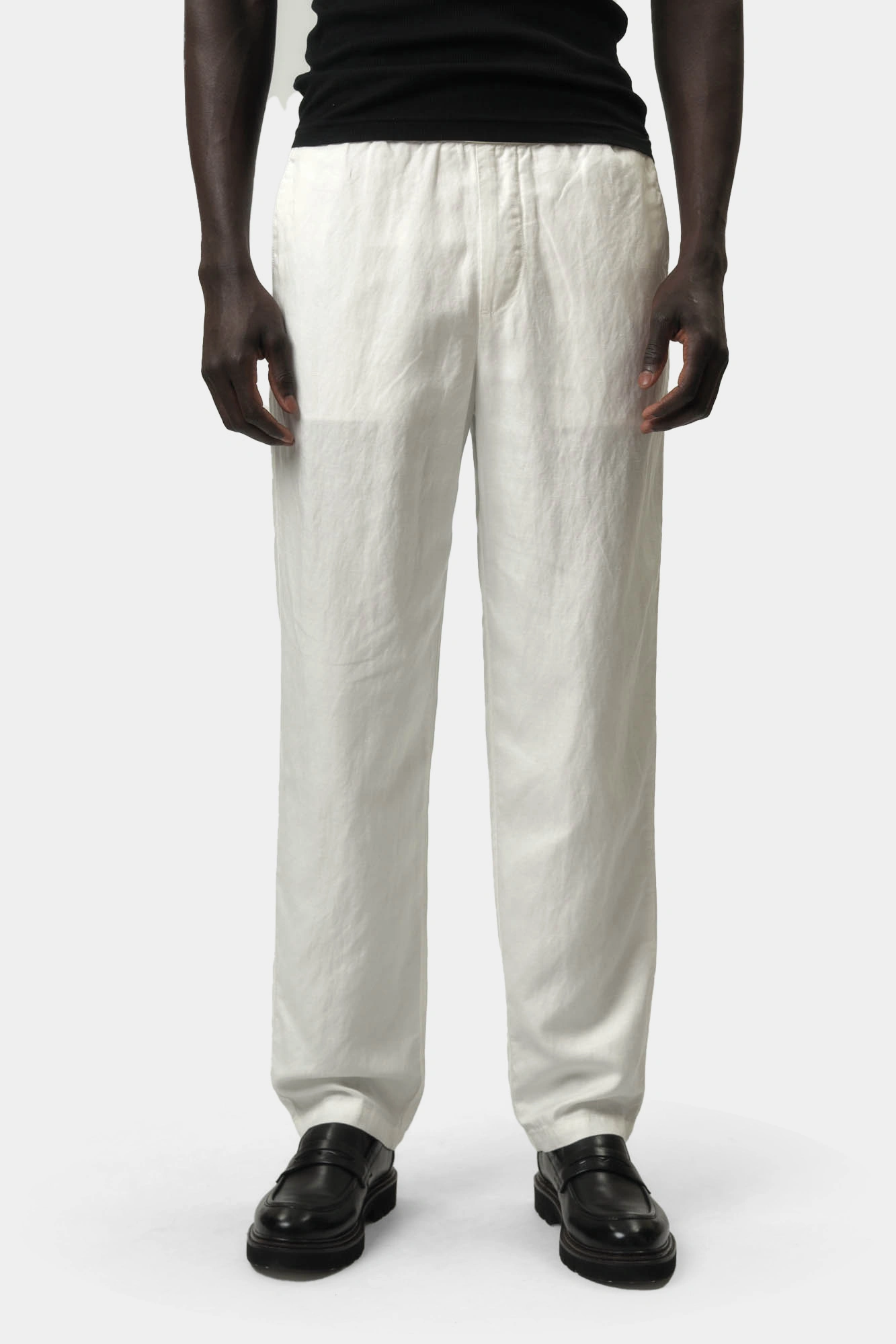 Брюки льняные Armani Exchange Белый