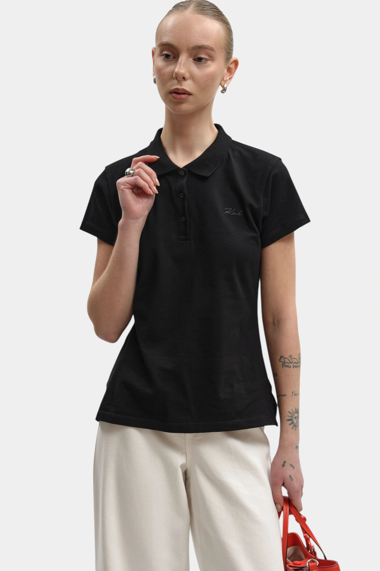 Поло Karl Lagerfeld Черный