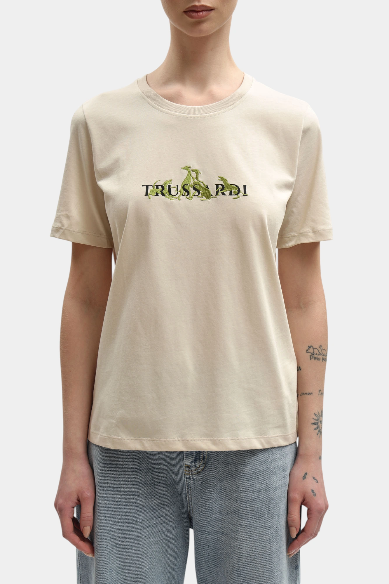 Футболка Trussardi Бежевый