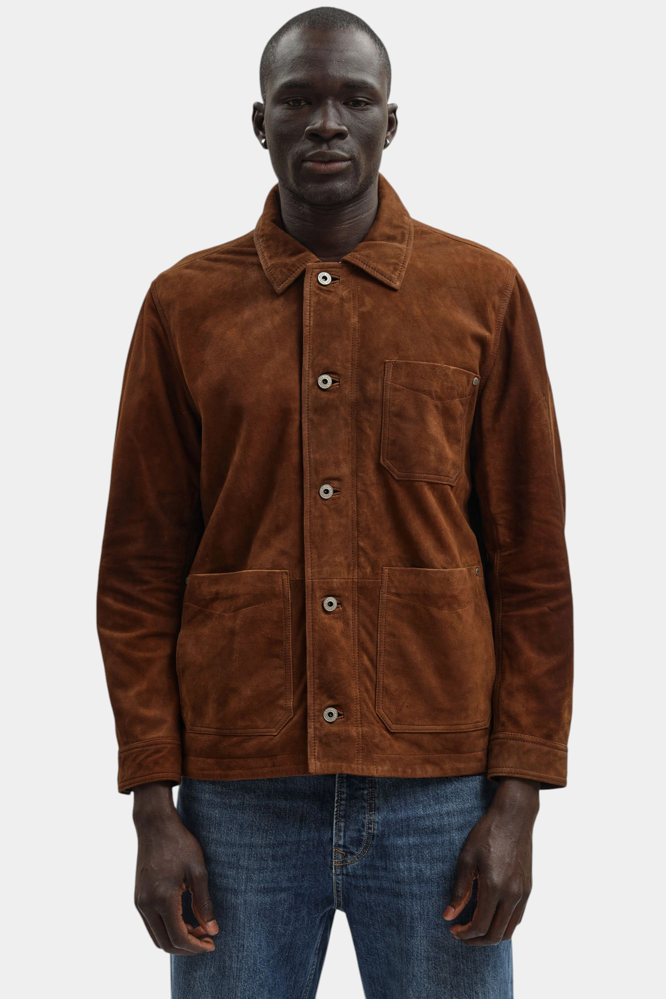 Куртка кожаная Pepe Jeans Коричневый