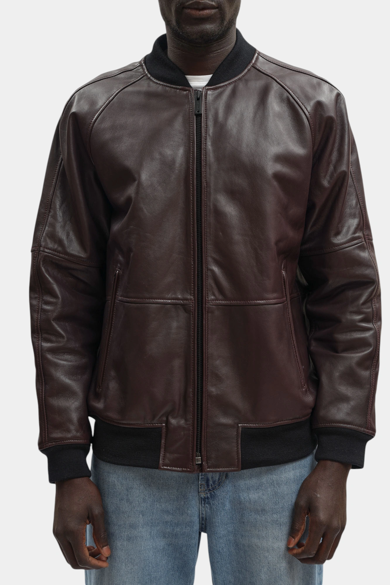 Куртка кожаная Strellson Фиолетовый