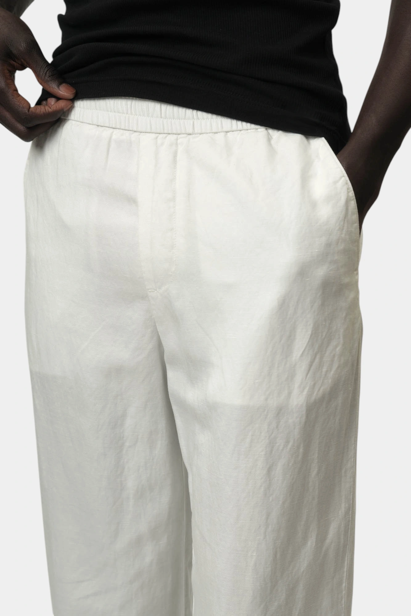 Брюки льняные Armani Exchange Белый