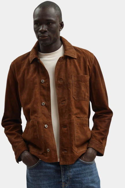 Куртка кожаная Pepe Jeans Коричневый