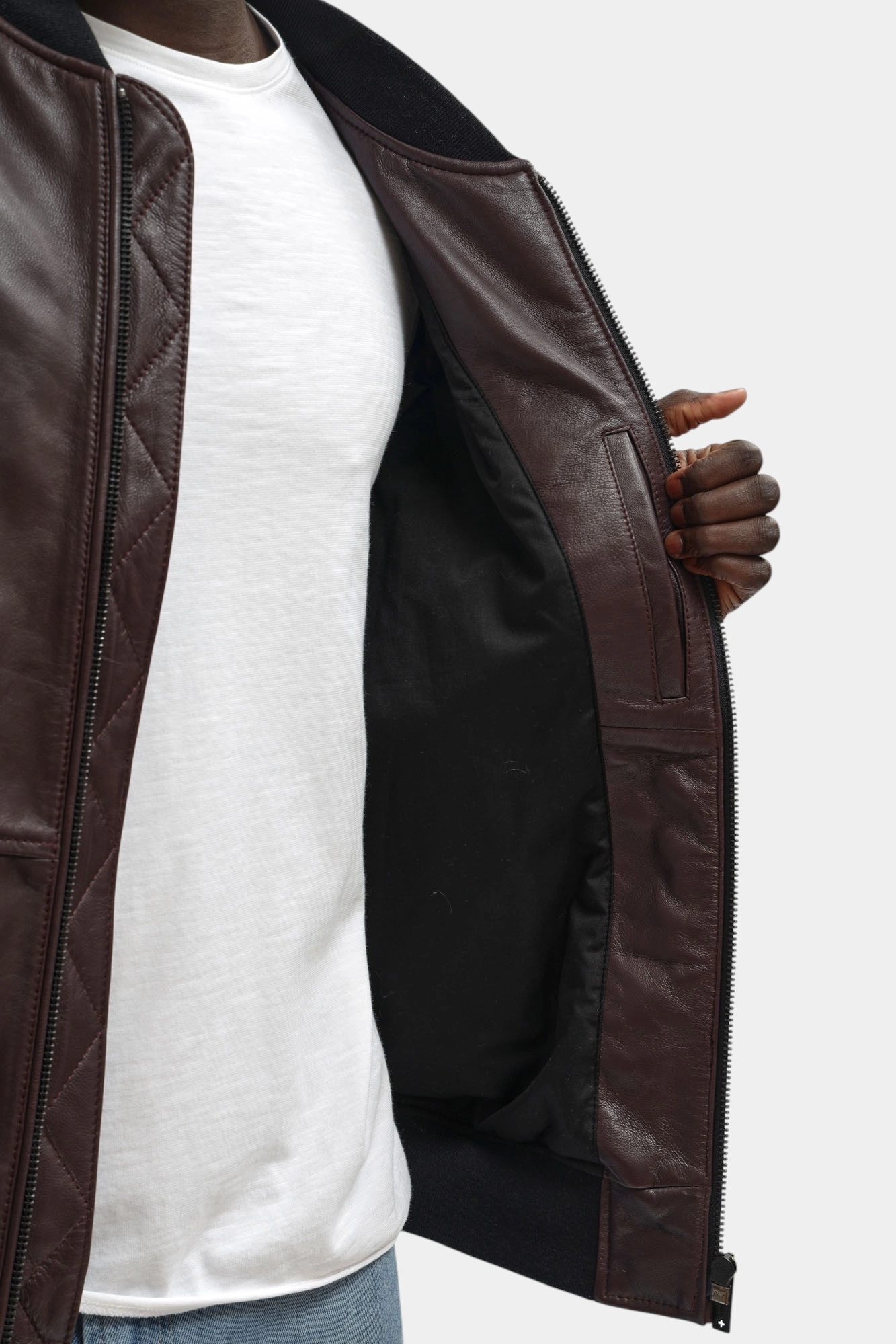 Куртка кожаная Strellson Фиолетовый