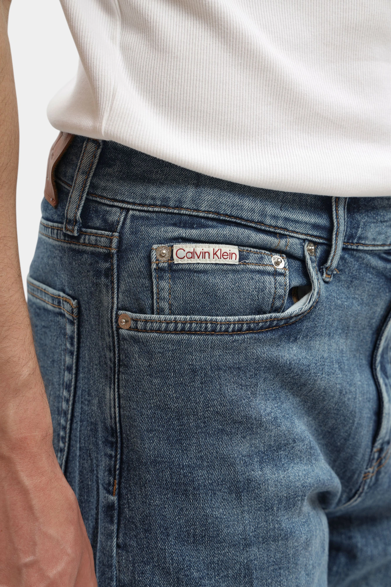 Шорты джинсовые Calvin Klein Jeans Синий